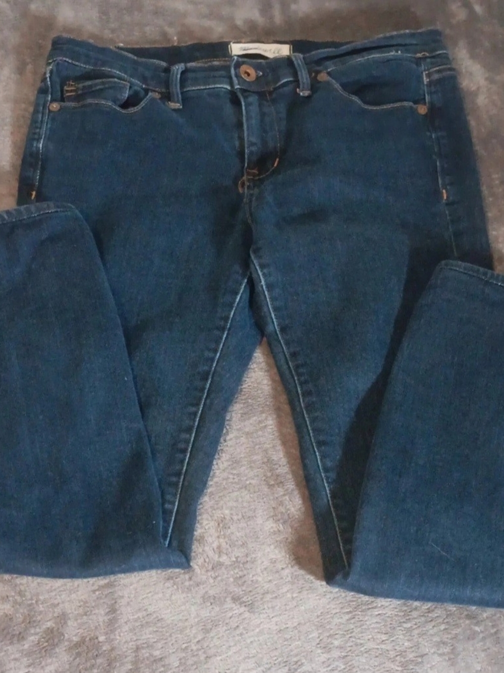 Classic Women's Dark Blue Denim Jeans